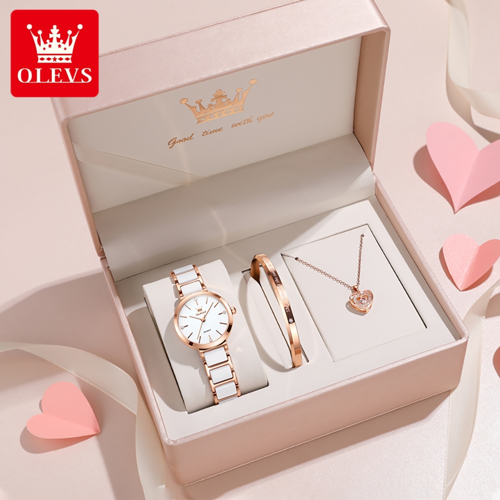 Luxury Watch Display Case - OLEVS Women Watch 5877 Luxury Elegant