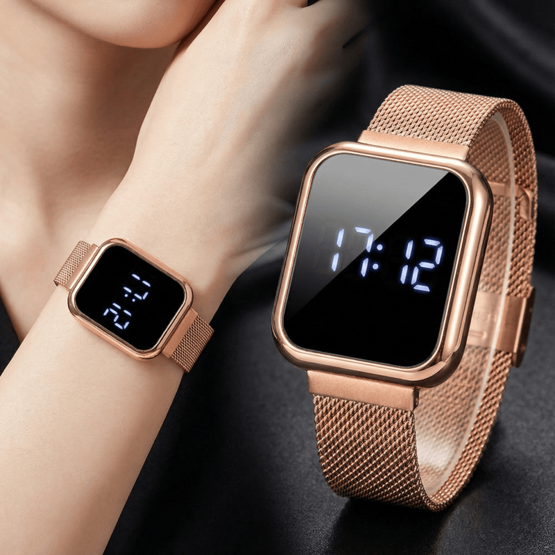 Luxury Watch News - Fashion Rectangle Digital Watches for Women