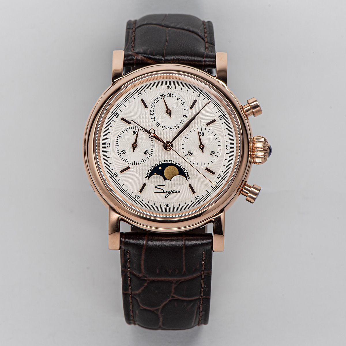 Seiko Watch Presage - Sugess Pilot Chronograph Mechanical Watches Men