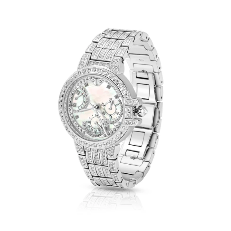 Luxury Watch White - BELLUX Copper Alloy Synthetic Zircon Bracelet
