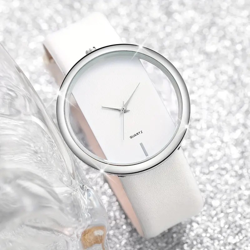 2pcs Fashion White Simple Watc - Luxury Watch White 评论和价格