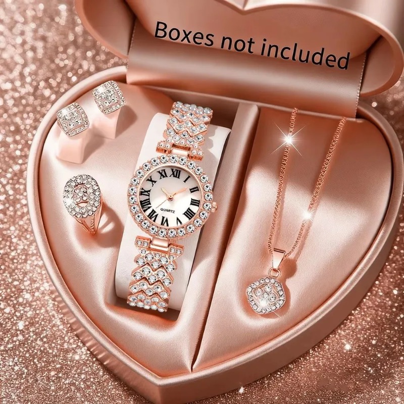 5PCS Luxury Rhinestone Women's - Luxury Watch Holder 评论和价格