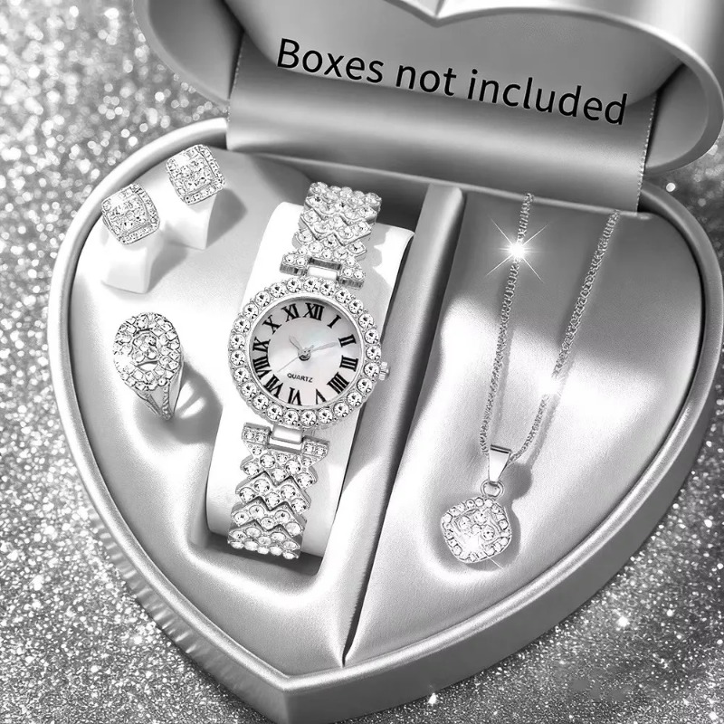 5PCS Luxury Rhinestone Women's - Luxury Watch Holder 评论和价格
