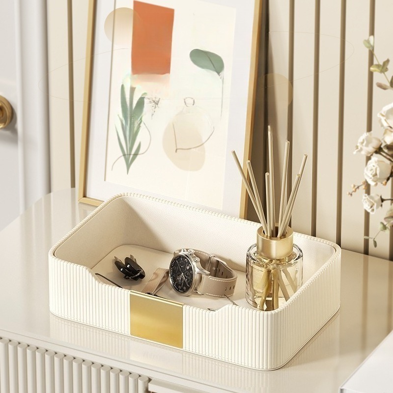PU Leather Desk Tray - Multi-L - Luxury Watch Level 评论和价格