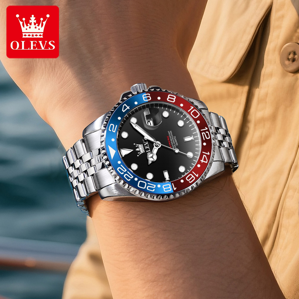 OLEVS 5657 Original Brand Men' - Luxury Watch Business 评论和价格