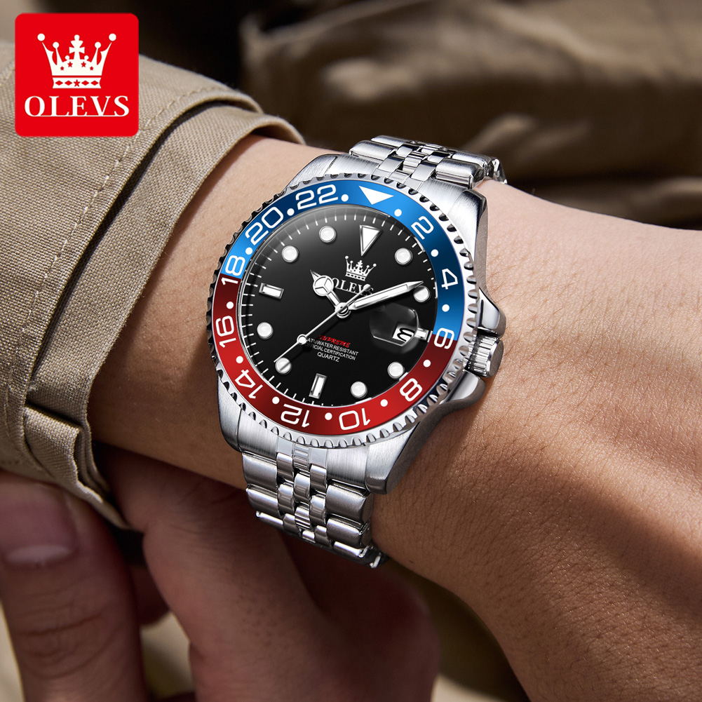 OLEVS 5657 Original Brand Men' - Luxury Watch Business 评论和价格