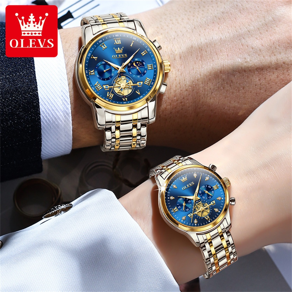 OLEVS Quartz Couple Watch Luxu - Luxury Watch Zone 评论和价格