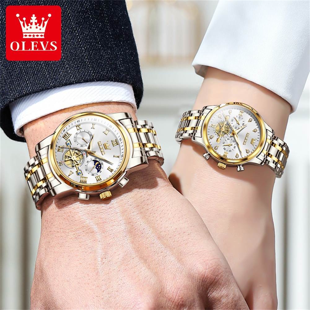 OLEVS Quartz Couple Watch Luxu - Luxury Watch Zone 评论和价格