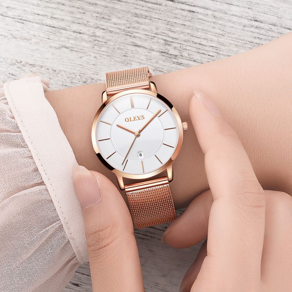 OLEVS Watches For Women Quartz - Luxury Watch Display Case 评论和价格