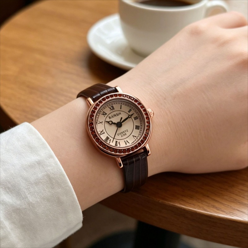 Luxury Women Watch Fashion Lea - Luxury Watch With Arabic Numerals 评论和价格