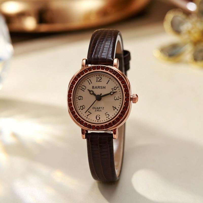 Luxury Women Watch Fashion Lea - Luxury Watch With Arabic Numerals 评论和价格