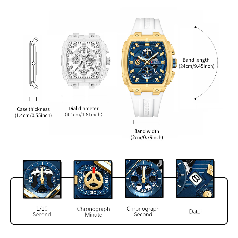 CURREN Luxury Vintage Watch fo - Luxury Watch News 评论和价格