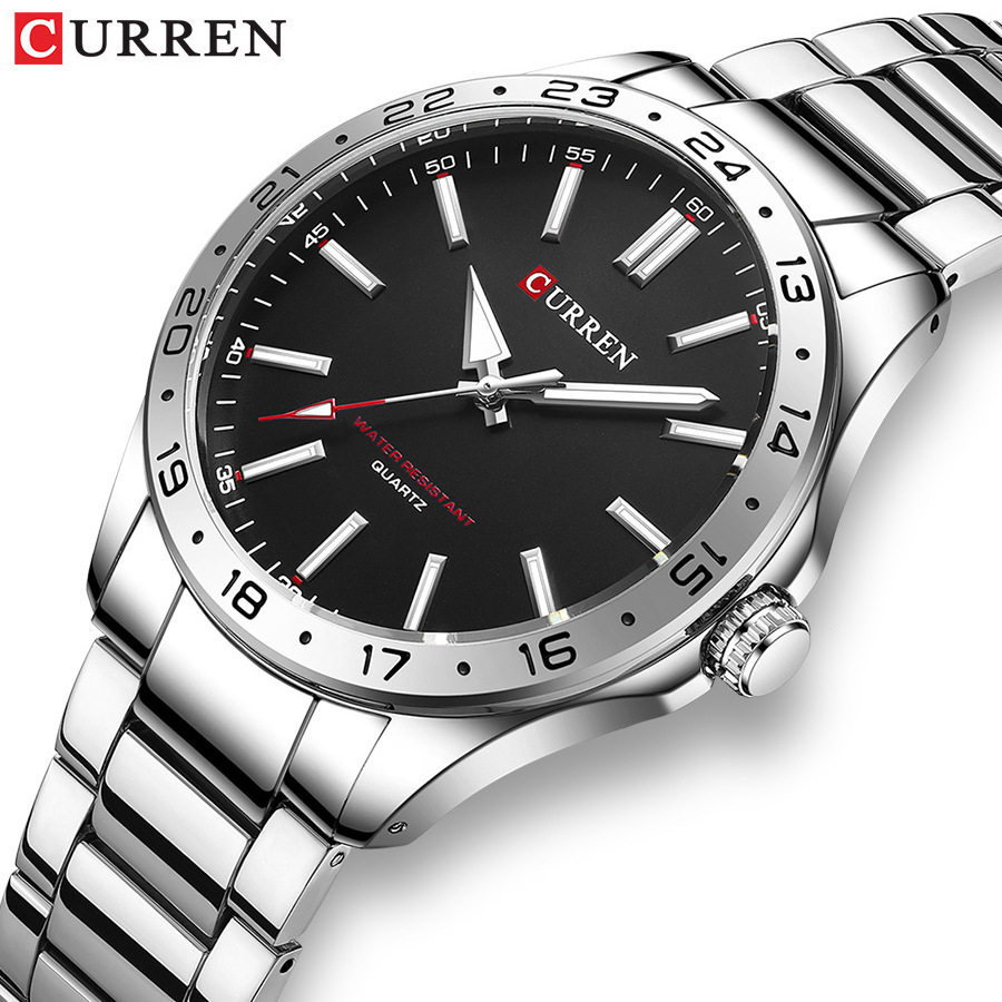 CURREN 8452 Silver White Gift  - Luxury Watch White 评论和价格
