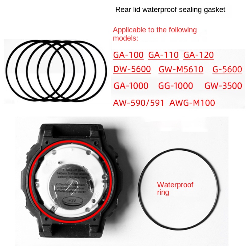 Rear cover waterproof ring for - Casio Watch G-Shock Ga-2100 评论和价格