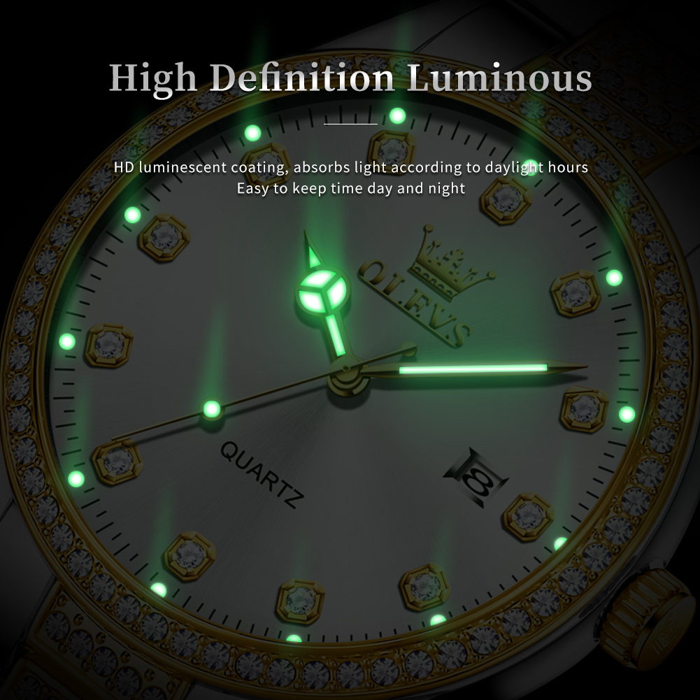 OLEVS 9905 All Diamond Luxury  - Luxury Watch All Brands 评论和价格
