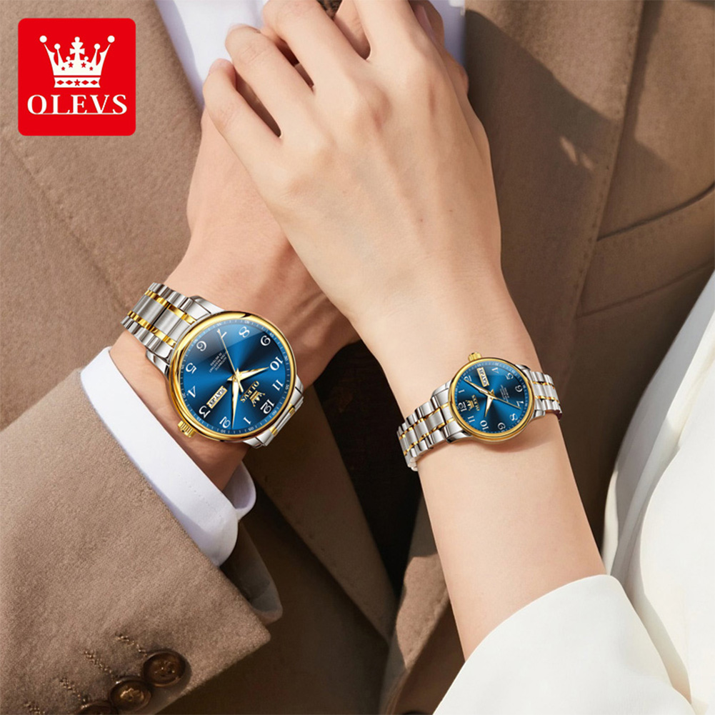 OLEVS Original Couple Watch 2  - Luxury Watch With Arabic Numerals 评论和价格