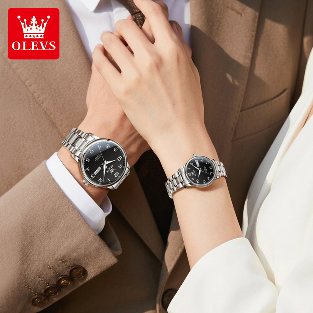 OLEVS Original Couple Watch 2  - Luxury Watch With Arabic Numerals 评论和价格