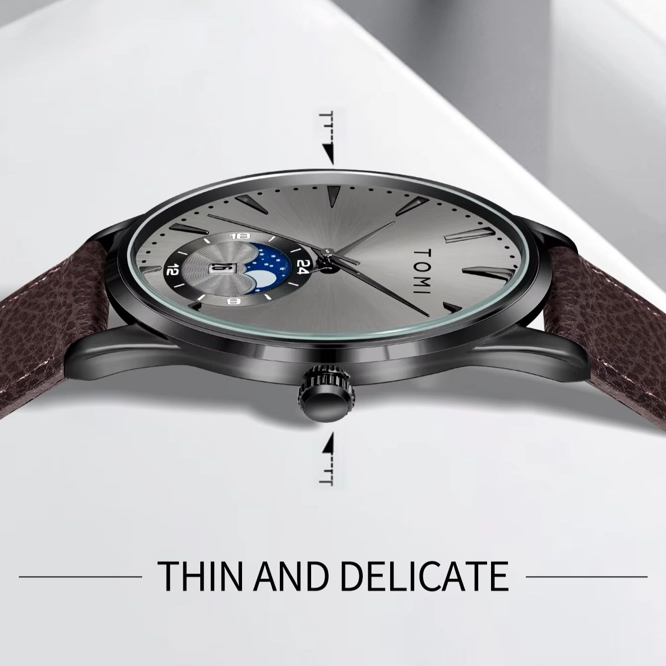 TOMI 2Pcs Men's Watch Gift Set - Luxury Watch Business 评论和价格