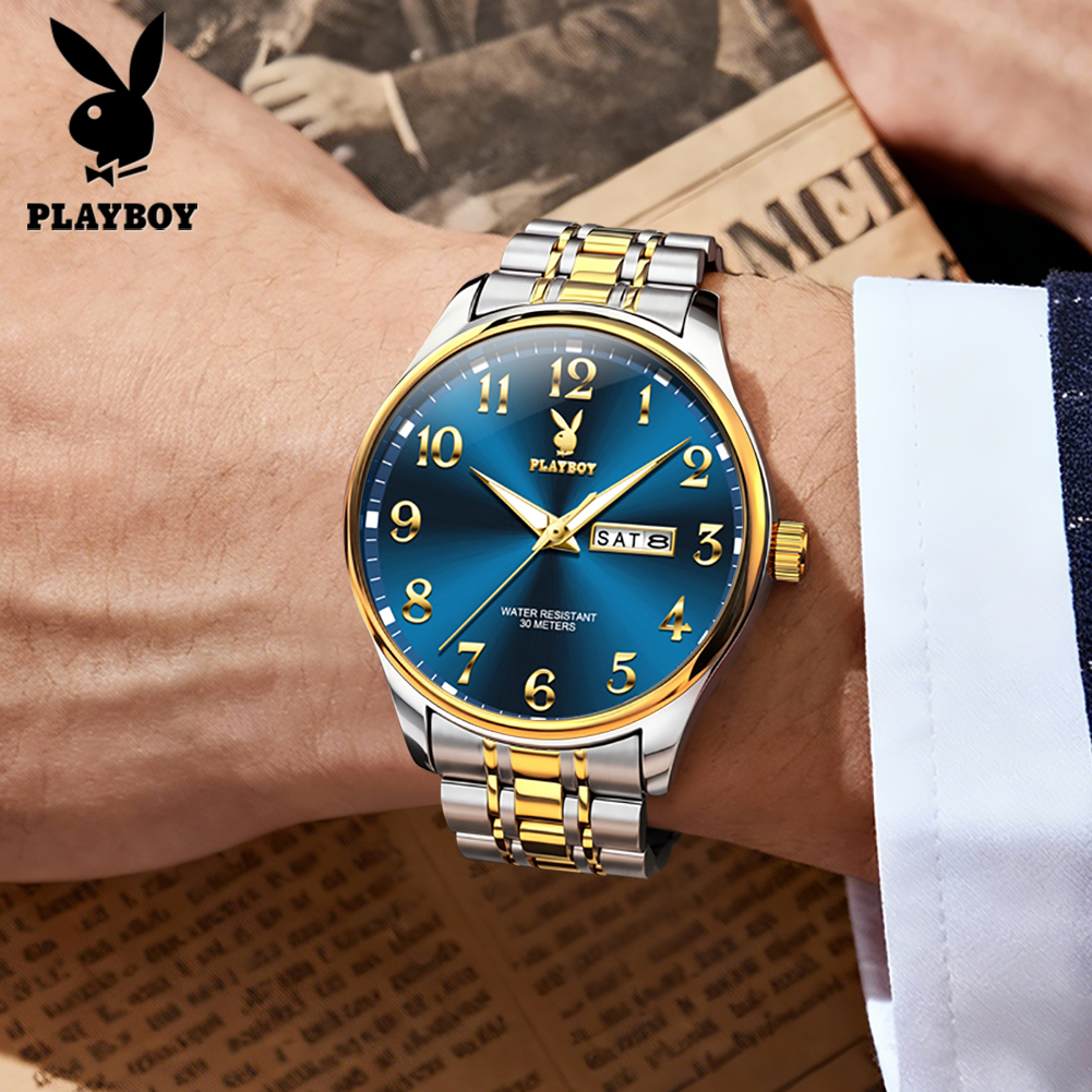 PLAYBOY 3533 Brand original au - Luxury Watch With Arabic Numerals 评论和价格