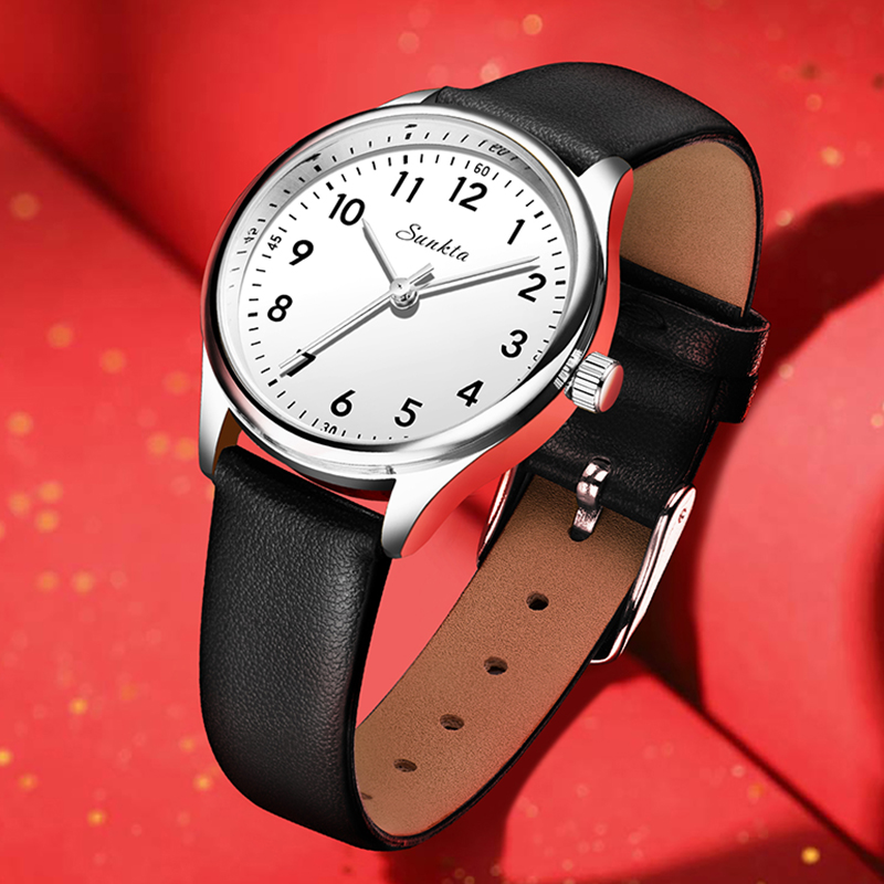 LIGE Simple Women Fashion Blac - Luxury Watch White 评论和价格