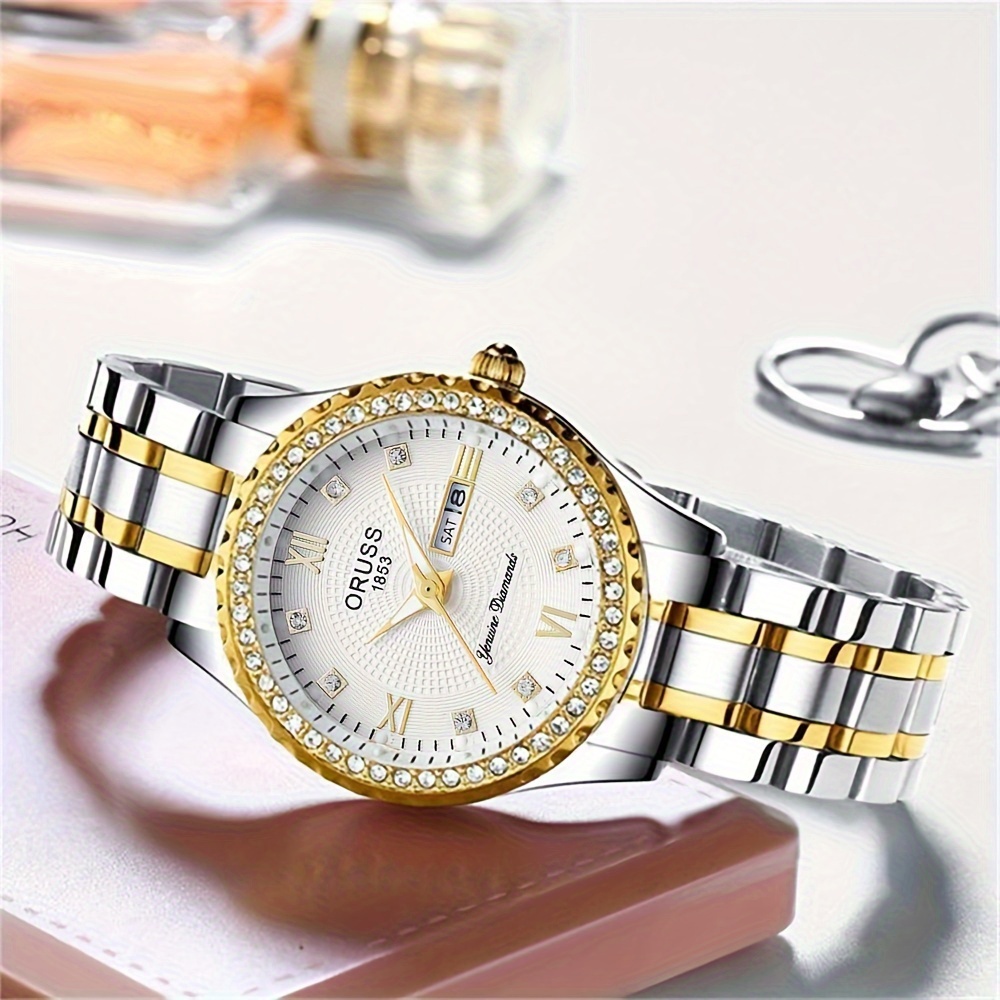 Women's watch room Gold with w - Luxury Watch White 评论和价格