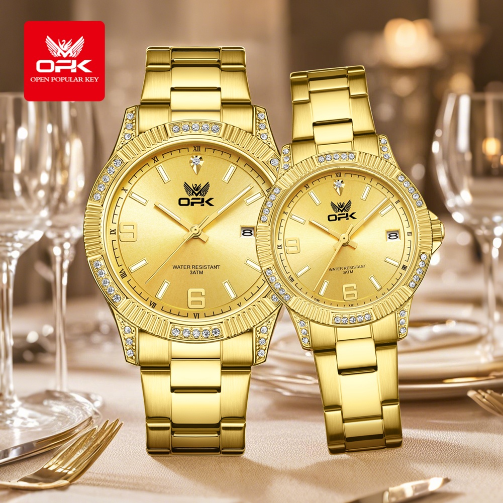 OPK 8184 Luxury All Gold Watch - Luxury Watch All Brands 评论和价格