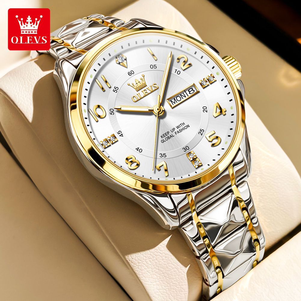 OLEVS Brand original wristwatc - Luxury Watch With Arabic Numerals 评论和价格