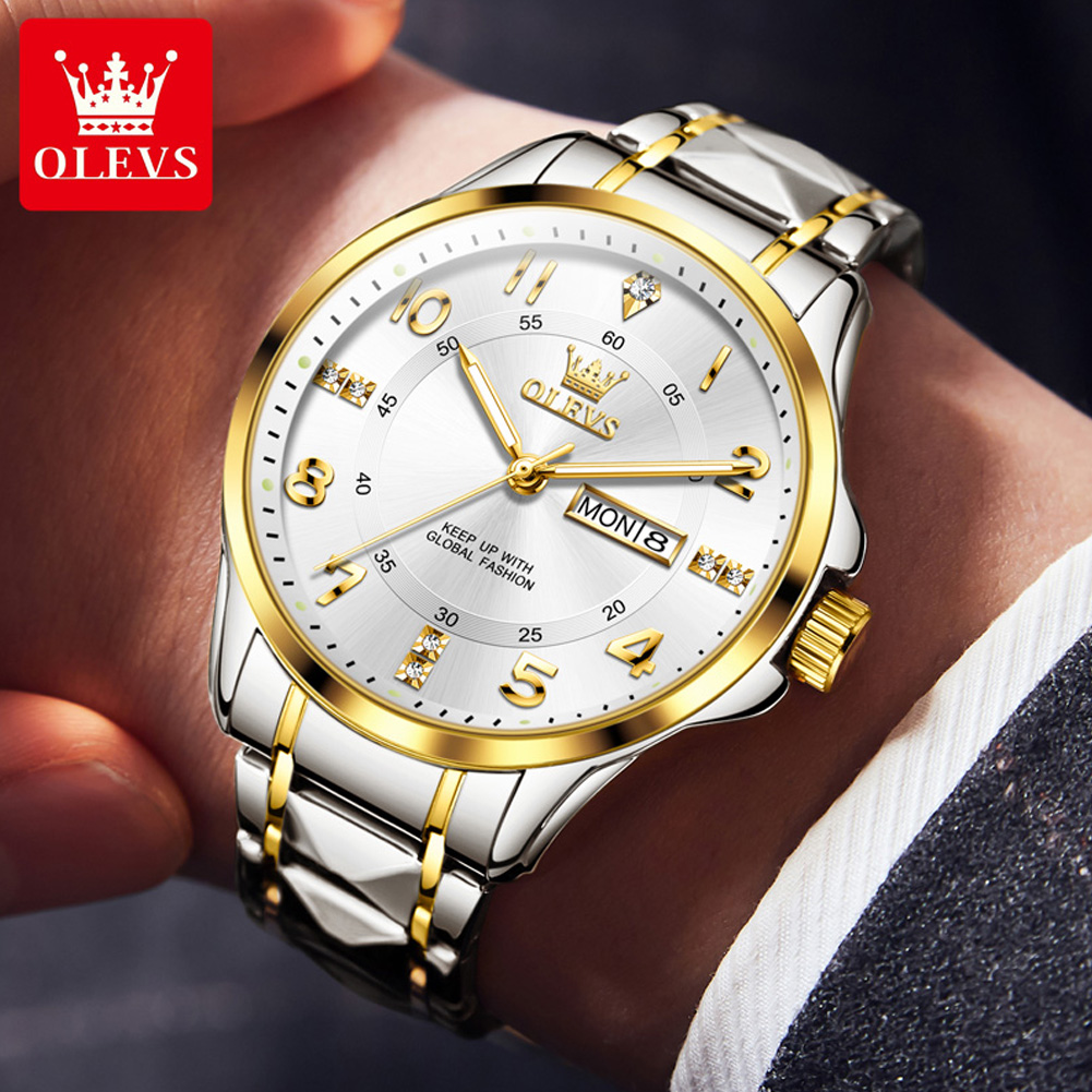OLEVS Brand original wristwatc - Luxury Watch With Arabic Numerals 评论和价格