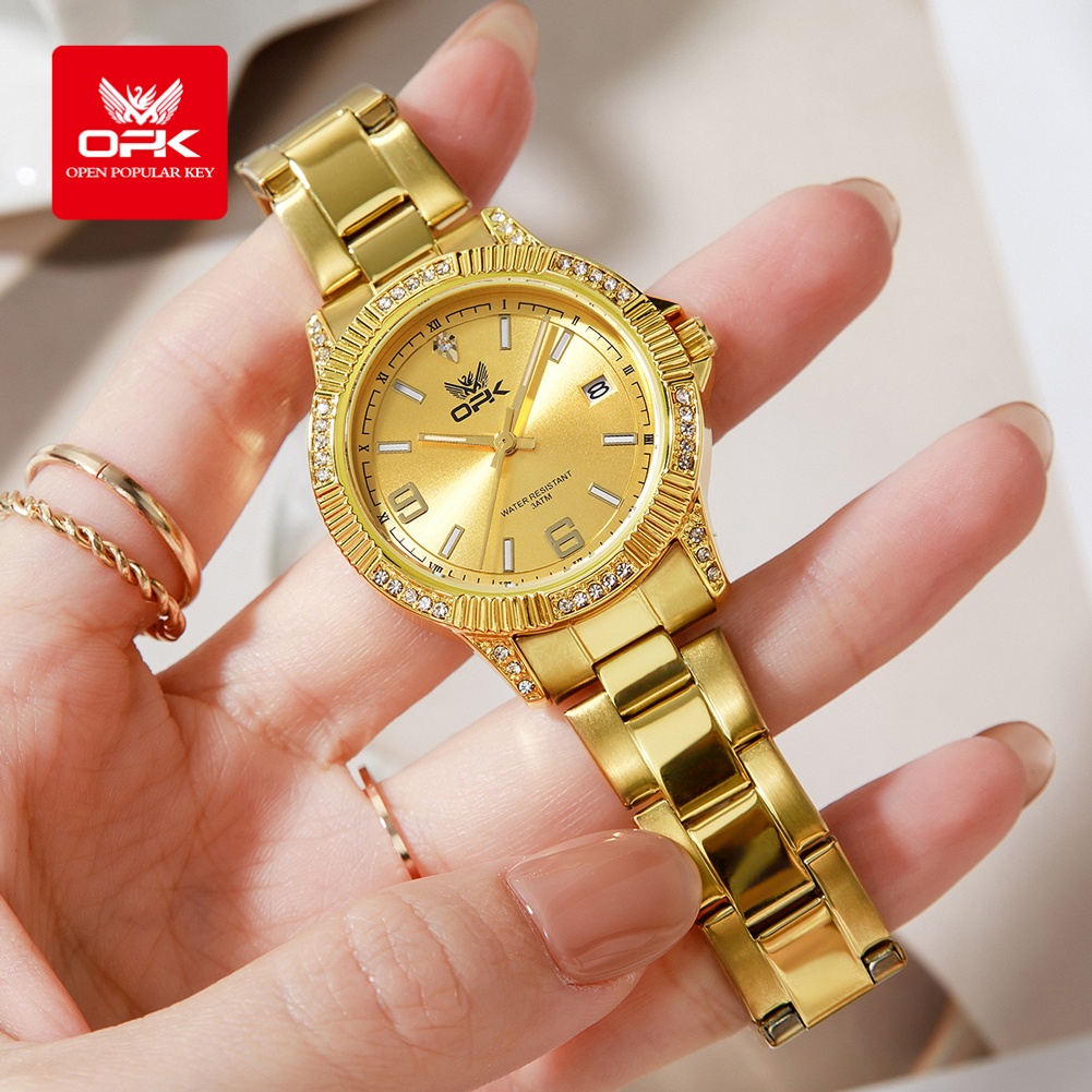 OPK 8184 Luxury All Gold Women - Luxury Watch All Brands 评论和价格