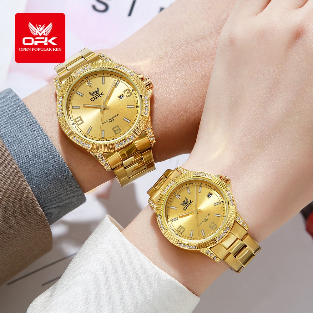 OPK 8184 Luxury All Gold Women - Luxury Watch All Brands 评论和价格