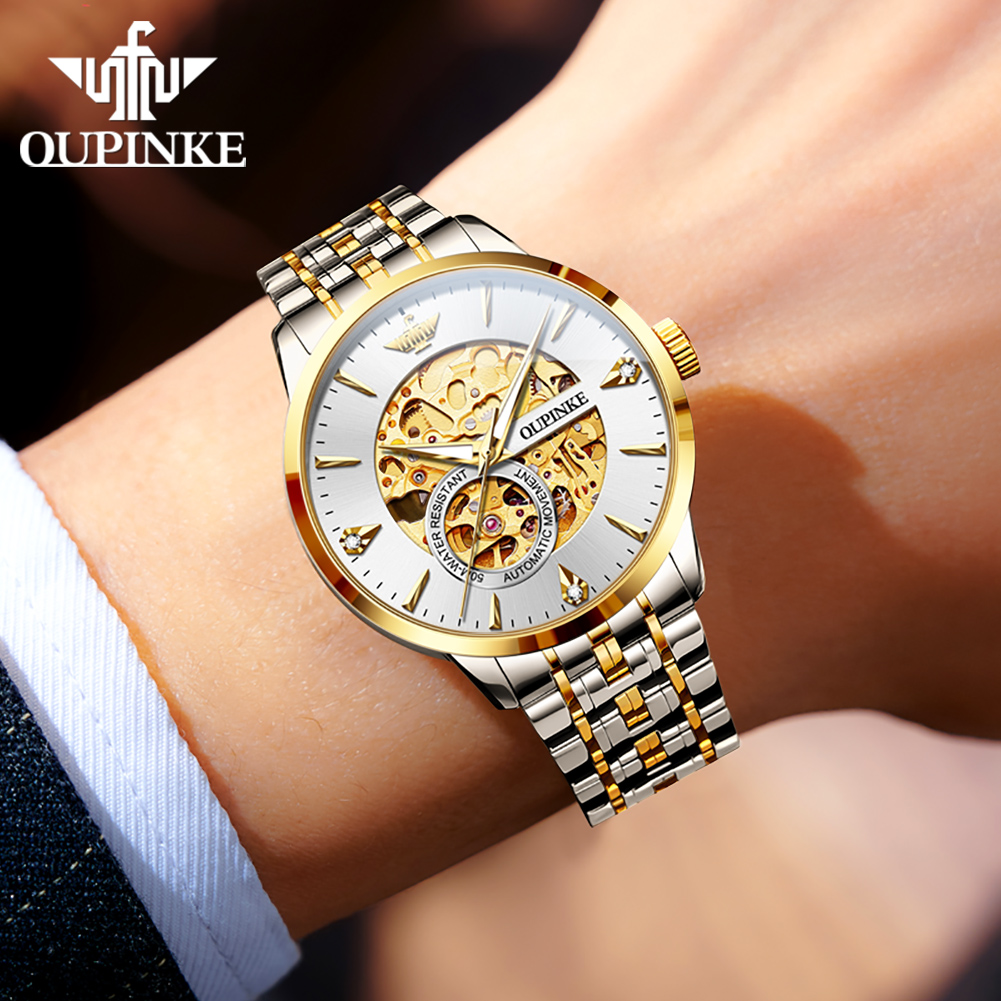OUPINKE Luxury Fully Hollow Me - Luxury Watch All Brands 评论和价格