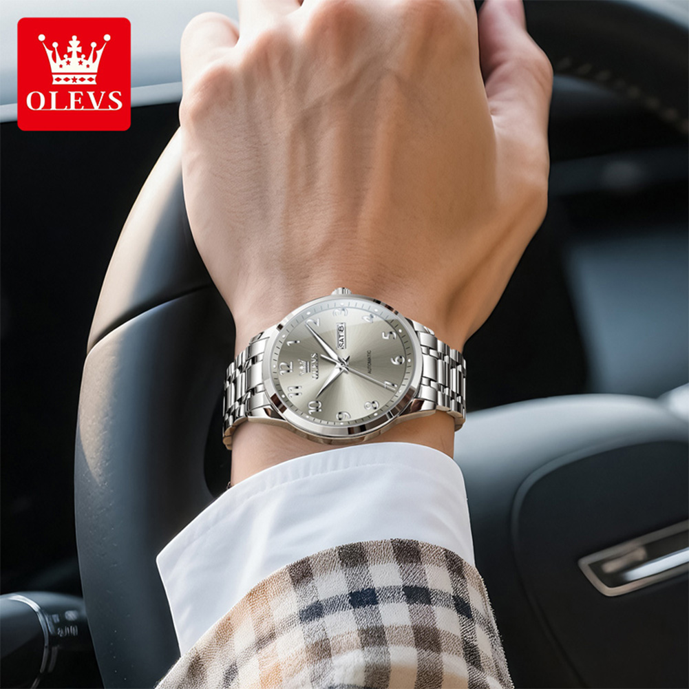 OLEVS automatic watch for man  - Luxury Watch With Arabic Numerals 评论和价格