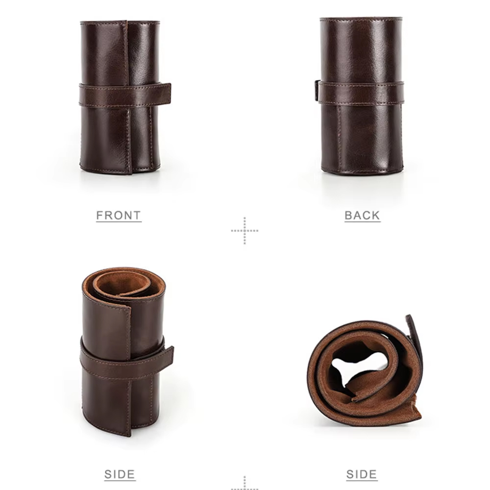 100% Genuine Cowhide Leather W - Luxury Watch Holder 评论和价格